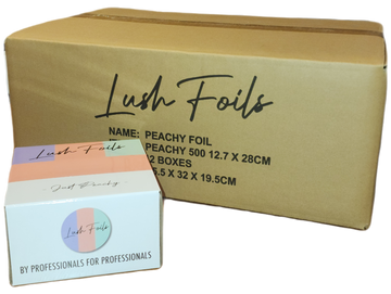 Just Peachy Carton (12 boxes) 12.7cm x 28cm Pre Cut Foils-500 Sheets
